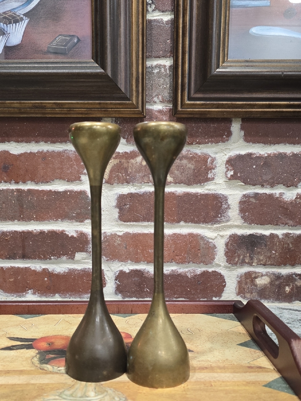 Candle Stick Vintage Holders Solid Brass
